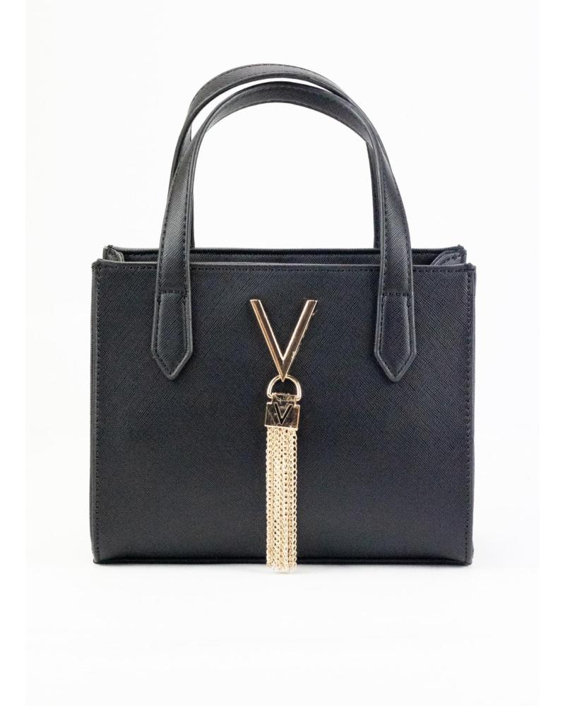 BOLSO DE MANO VALENTINO VBS1IJ15 NEGRO CON BORLA DORADA NEGRO
