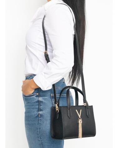 BOLSO DE MANO VALENTINO VBS1IJ15 NEGRO CON BORLA DORADA NEGRO