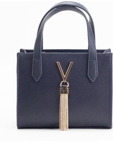 SAC À MAIN VALENTINO VBS1IJ15 MARINE AVEC POMPON DORÉ MARINO