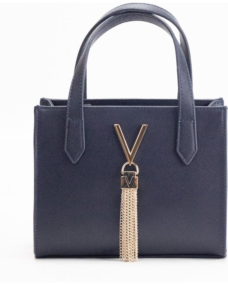 SAC À MAIN VALENTINO VBS1IJ15 MARINE AVEC POMPON DORÉ MARINO