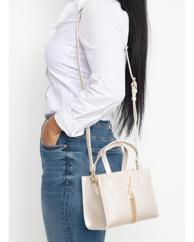 BOLSO DE MANO VALENTINO VBS1IJ15 TONO DORADO CON BORLA DORADA ORO