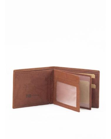 CARTERA DE CUERO KESLEM RUF-J MARRÓN CUERO