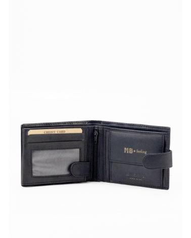GELDBÖRSE KESLEM RUF-9236 C-C SCHWARZ MIT DRUCKKNOPFVERSCHLUSS NEGRO