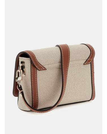 GUESS BOLSO SEBINA FLAP SHOULDER BAG HIELO
