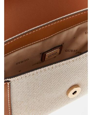 GUESS BOLSO SEBINA FLAP SHOULDER BAG HIELO