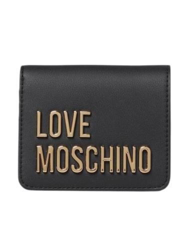 PORTAFOGLIO COMPATTO LOVE MOSCHINO JC5612 NERO NEGRO