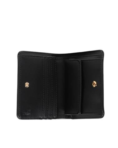 PORTEFEUILLE COMPACT LOVE MOSCHINO JC5612 NOIR NEGRO