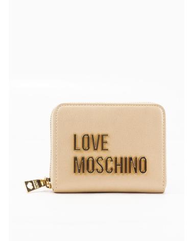 PORTAFOGLIO CON CERNIERA LOVE MOSCHINO JC5613 COLORE ORO ORO