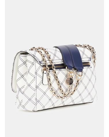GUESS BOLSO CRUISE VIBE CNVRTBLLE XBDY FLAP BLANCO