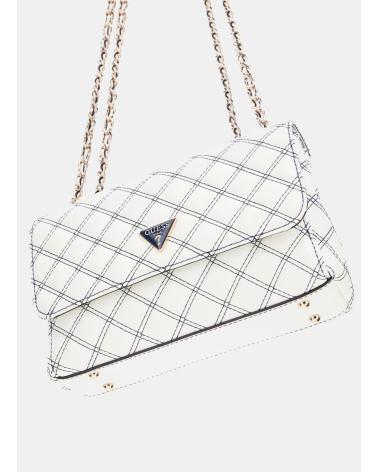 GUESS BOLSO CRUISE VIBE CNVRTBLLE XBDY FLAP BLANCO