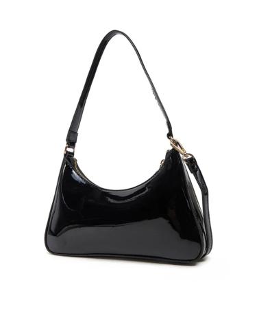 VALENTINO BAGS UMHÄNGETASCHE VBS90513 SCHWARZ GLÄNZEND NEGRO