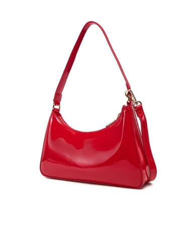 VALENTINO BAGS UMHÄNGETASCHE VBS90513 ROT GLÄNZEND ROJO