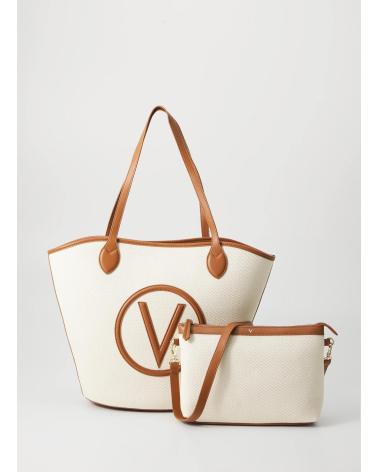 VALENTINO CAPAZO TOTE BAG VBS7QO02 BEIGE BEIGE