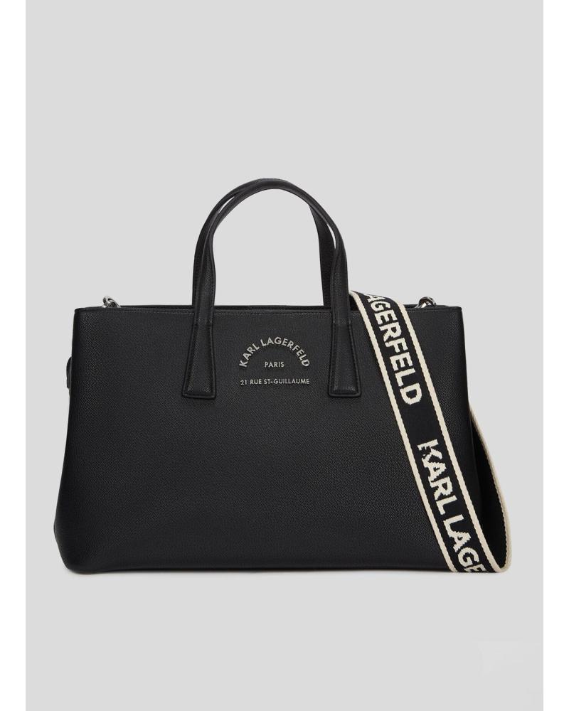 Inicio-KARL-LAGERFELD-BOLSO-K-RSG-METAL-SATCHEL-NEGRO