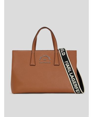 Início-KARL-LAGERFELD-BOLSO-K-RSG-METAL-SATCHEL-CUERO
