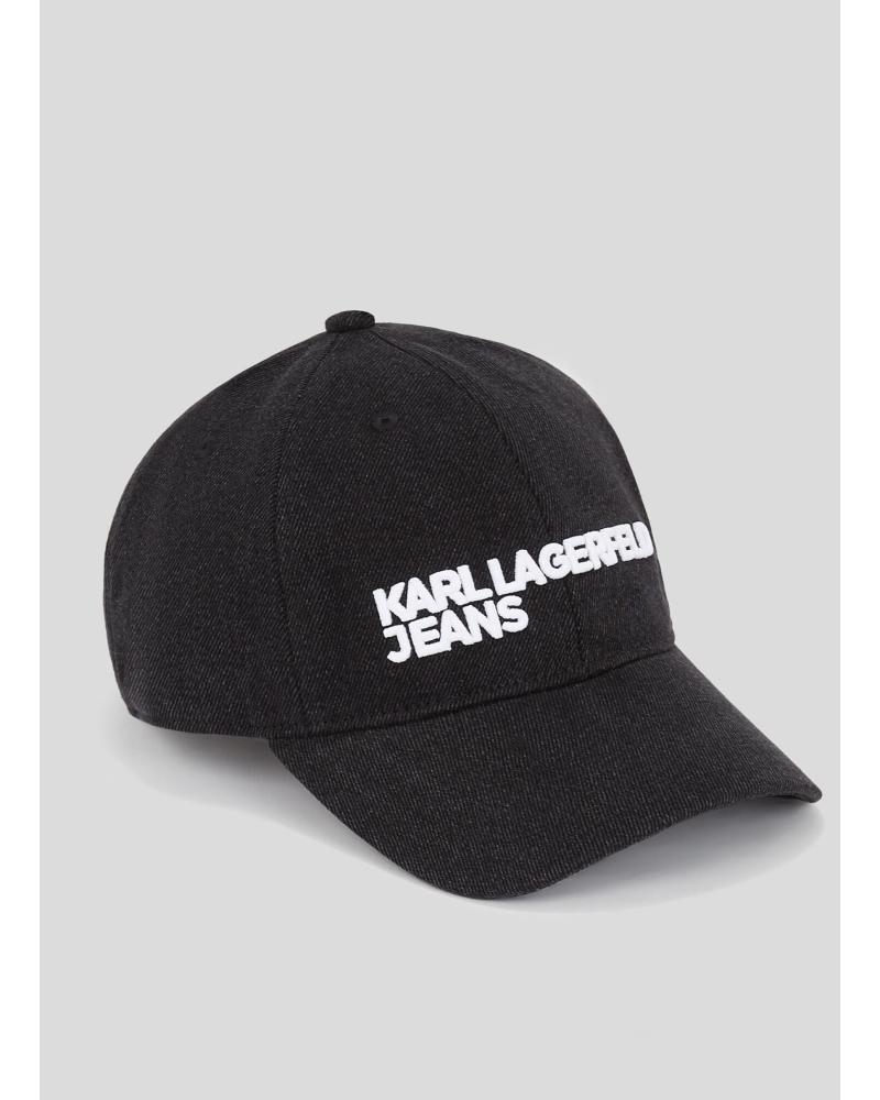 KARL LAGERFELD KLJ BLACK DENIM CAP BLACK NEGRO