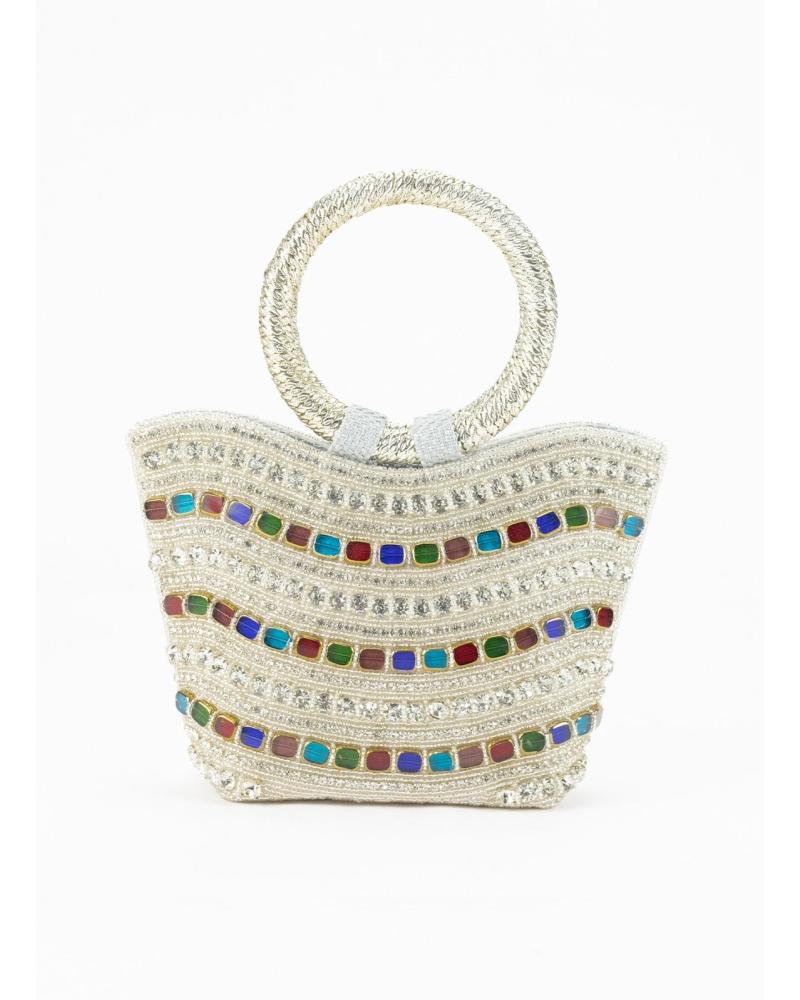 KESLEM SILVER PARTY BAG PLATA