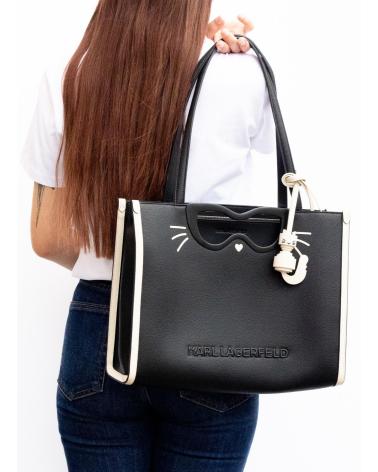 KARL LAGERFELD BOLSO IKON CHOUPETTE TOTE NEGRO