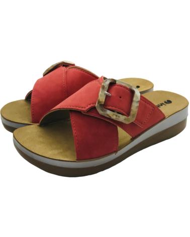 INBLU SANDALIA MUJER ESTILO CHANCLA FT000020 ROJO