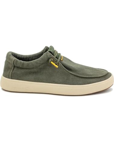 Sapatos-De-Hombre-NATURAL-WORLD-ZAPATILLAS-LONA-HOMBRE-8413E-KAKI-VERDE