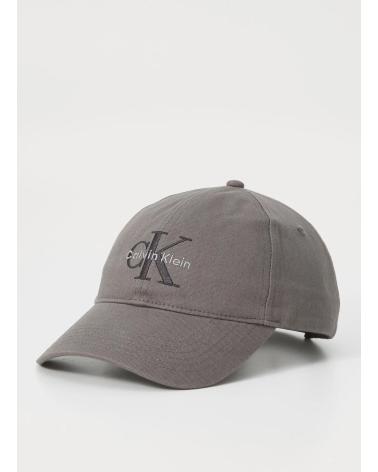 CALVIN KLEIN MONOLOGO EMBROIDERY BASEBALL CAP GRIS