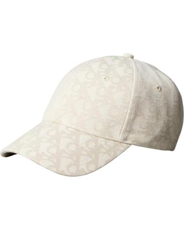 CALVIN KLEIN AOP 6 PANEL BASEBALL CAP BEIGE