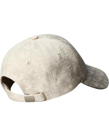 CALVIN KLEIN AOP 6 PANEL BASEBALL CAP BEIGE