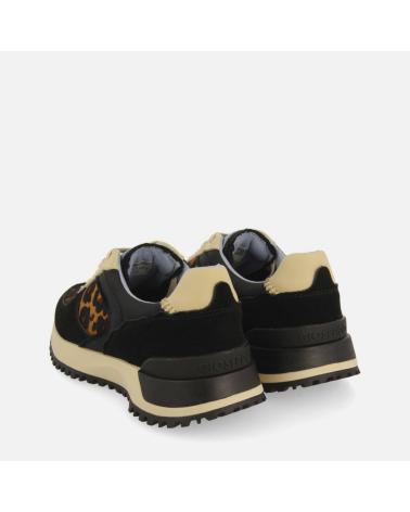 GIOSEPPO POTTER 73953: SNEAKERS NERE CON STAMPA LEOPARDATA NEGRO