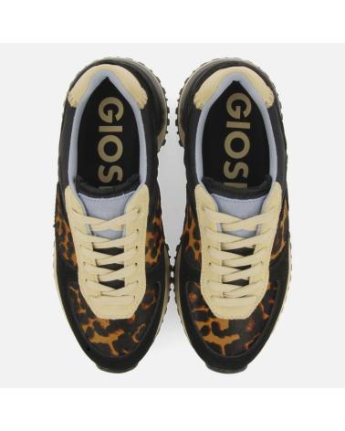 GIOSEPPO POTTER 73953: SNEAKERS NERE CON STAMPA LEOPARDATA NEGRO