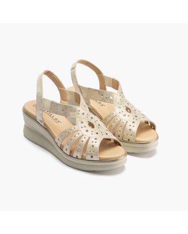PITILLOS SNADALIA CON CUNA PARA MUJER 10363 COLOR ORO DORADO