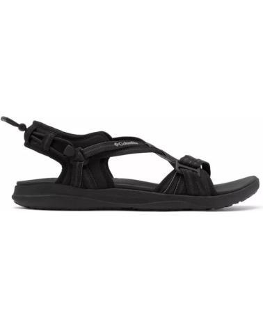 COLUMBIA SANDALIAS PLANAS MUJER NEGRO