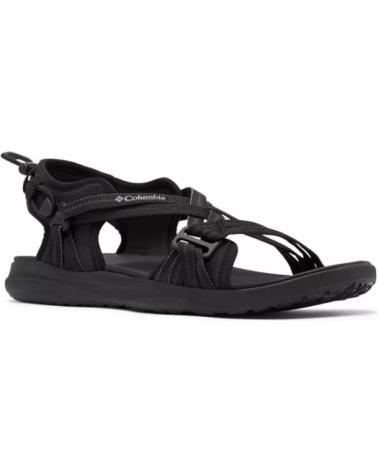 COLUMBIA SANDALIAS PLANAS MUJER NEGRO