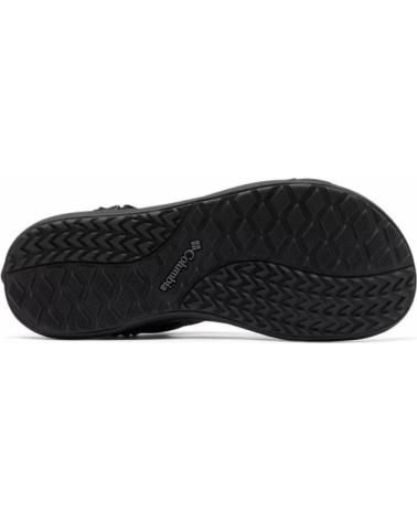 COLUMBIA SANDALIAS PLANAS MUJER NEGRO