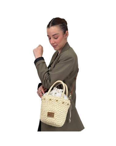 MARIA MARE HANDBAG MARIAMARE MDCATY ACCESORIOS NATURAL