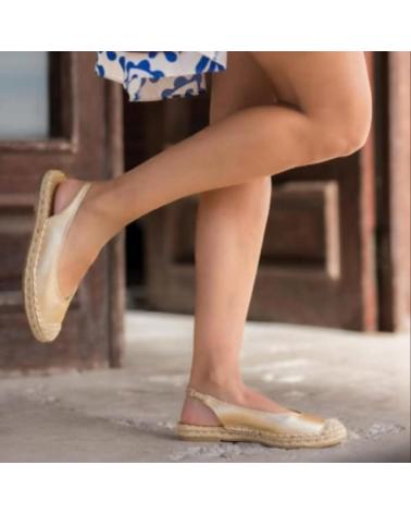 L&R SHOES LR SHOES FB-3141 ALPARGATAS PLANAS MET ORO