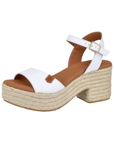POPA 051-ARALE-PIEL SANDALIAS DE TACON BLANCO