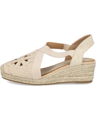 Sandálias de Mulher L&R SHOES CUNAS DE ESPARTO LR SHOES MDJSZ367 PARA MUJER EN COLOR BEIG