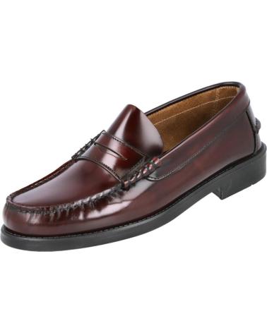 L&R SHOES LR SHOES 1001B MOCASIN CLASICO CON ANT BURDEOS