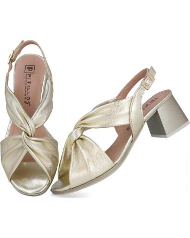 PITILLOS 10534 SANDALIAS DE TACON MEDIO ORO
