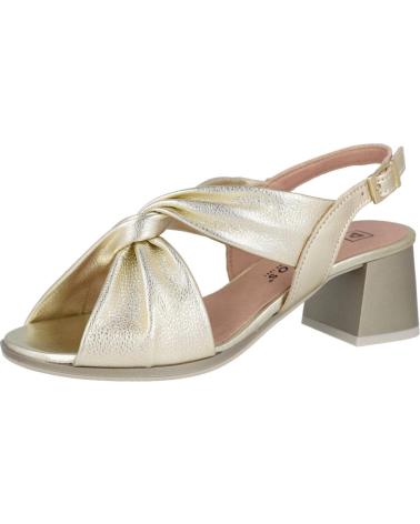 PITILLOS 10534 SANDALIAS DE TACON MEDIO ORO
