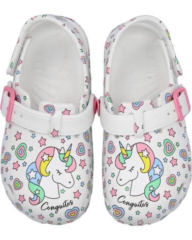 CONGUITOS COSH319001 ZUECOS UNICORNIO B BLANCO