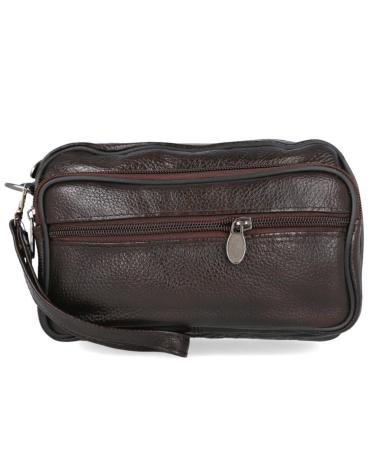 L&R SHOES HANDBAG LR SHOES 1960-GRABADO ACCESORIOS MARRON