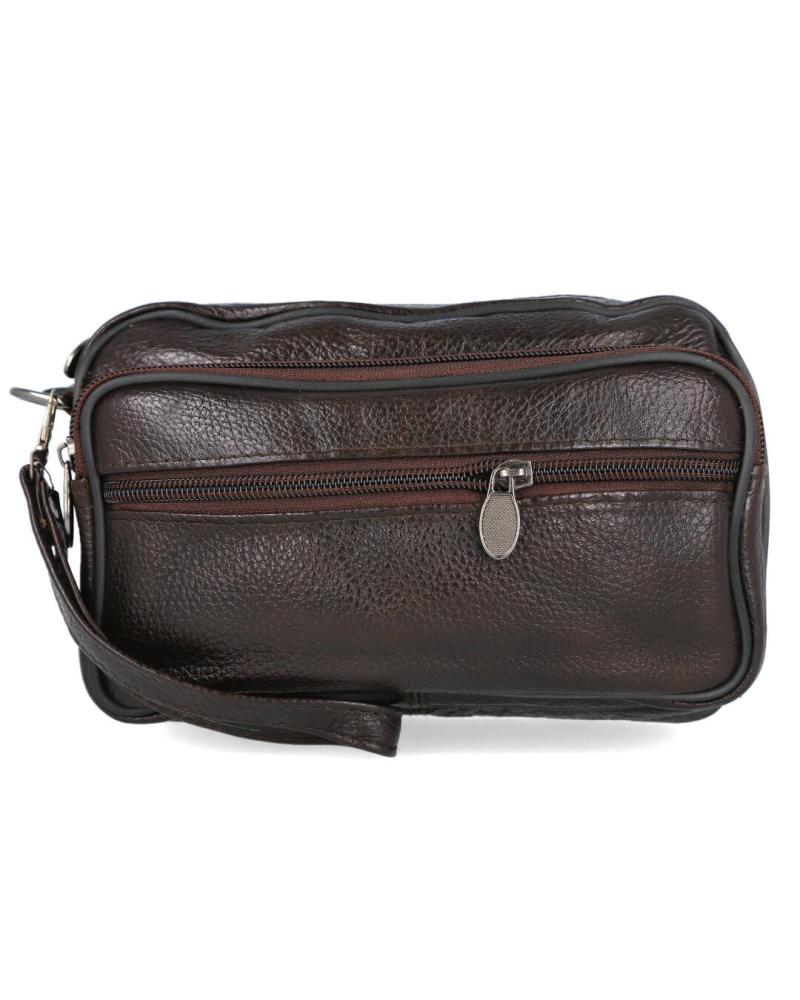 L&R SHOES HANDBAG LR SHOES 1960-GRABADO ACCESORIOS MARRON