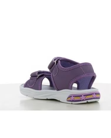 SAMBORI SAMMEL CALIFORNIA KINDER SANDALEN LILA MIT KLETTVERSCHLUSS UND FIGUR PURPURA