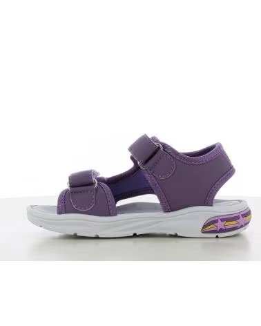 SAMBORI SAMMEL CALIFORNIA KINDER SANDALEN LILA MIT KLETTVERSCHLUSS UND FIGUR PURPURA