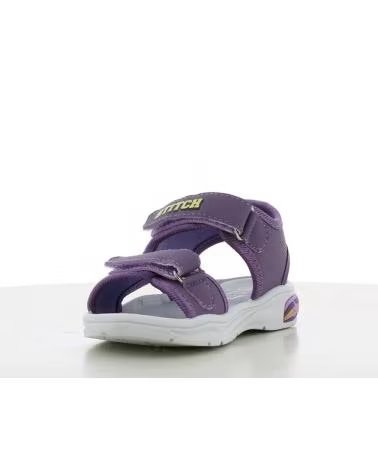 SAMBORI SAMMEL CALIFORNIA KINDER SANDALEN LILA MIT KLETTVERSCHLUSS UND FIGUR PURPURA