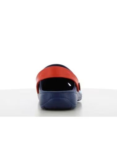 SAMBORI ZUECO INFANTIL NAVY-RED CON DIBUJOS AZUL MARINO