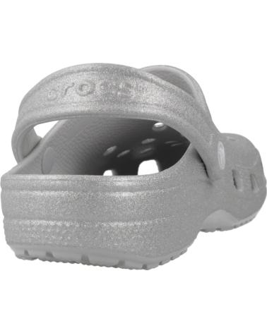 CROCS ZUECOS MUJER MODELO CLASSIC GLITTER CLOG COLOR GRIS SLVGLT