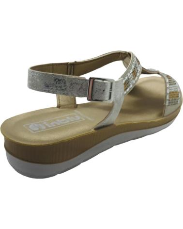 INBLU SANDALIA MUJER CONFORT BV000043 PLATA