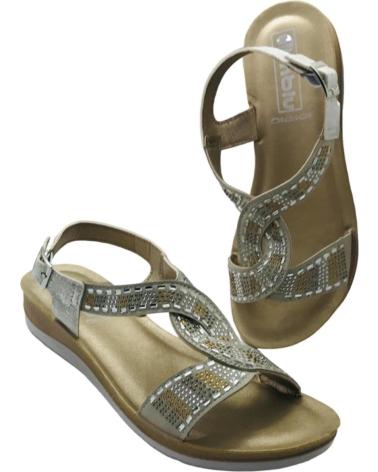 INBLU SANDALIA MUJER CONFORT BV000043 PLATA